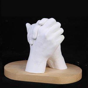 抖音同款3d立体情侣手模型diy石膏克隆粉制作手膜印泥520牵手创