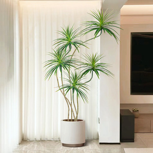 千年木仿真绿植高端轻奢客厅大盆栽室内落地装饰摆件龙血树假植物