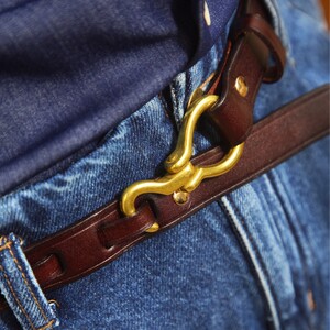 0cmz腰带男女火皮带百搭复古挂钩皮腰带潮