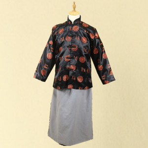 出租民国老爷掌柜管家服地主服装财主马褂富商雷雨话剧表演服装