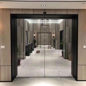 自动门感应门电动门旋转门移门对梭门玻璃平移门武汉安装入户