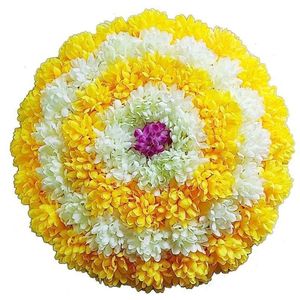 殡葬清明节仿真花绢花小花圈祭祀用加密无纺布花朵花圈