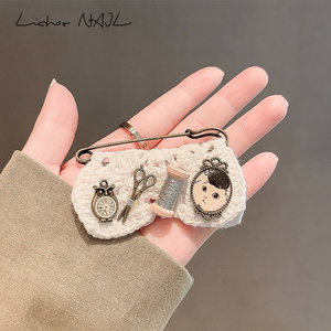 胸针可爱日系布艺卡通