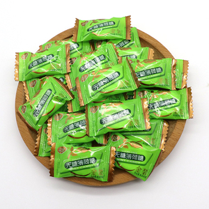 立仔无糖薄荷糖散装500g约200颗清凉糖酒店饭店迎宾接待休闲零食