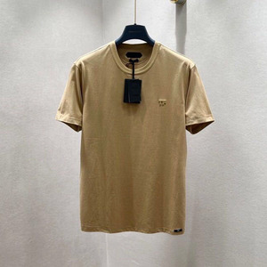 tf夏季新款tom ford汤姆福特刺绣字母logot恤纯棉舒适圆领短袖男