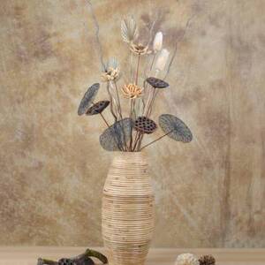 000人付款淘宝干蒲叶仿真蒲草蒲棒水蜡烛叶草干花干草干枝干叶花艺