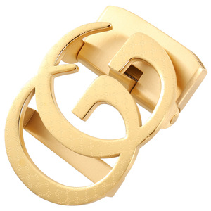 适用古驰双g原版代工进口高端男腰带扣头3.5不锈钢皮带古奇自动扣