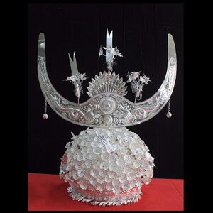 少数民族苗族苗银帽子贵州黔东南黄平帽子头饰民族工艺品