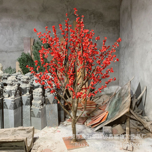 仿真桃花树樱花树酒店娱乐场所大堂仿真大树室内外落地假树摆件