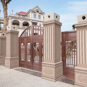 别墅围墙柱墙砖