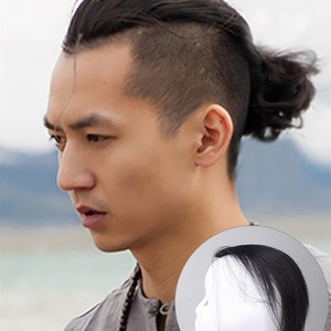 男士发际线补发前额鬓角假发片两边男h士发片头顶补发块一片式补