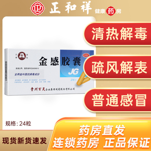 百灵鸟金感胶囊0.45g*24粒 清热解毒 疏风解表 感冒风热 鼻塞流涕