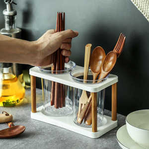 简约防霉塑料筷子筒筷笼子桶沥水多功能厨房置物架收纳筷篓子家用