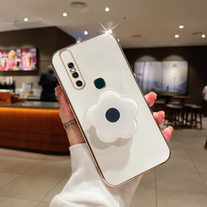 适用于vivos1手机壳s1pro电镀带支架女新款简约软硅胶全包薄防摔