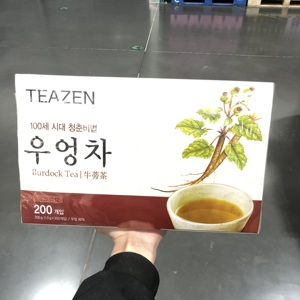 costco开市客牛蒡茶解脂代用茶韩国进口袋泡茶200包花草茶袋装茶
