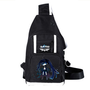 动漫黑岩射手单肩包brs 黑化初音周边斜挎包学生休闲胸包潮流腰包