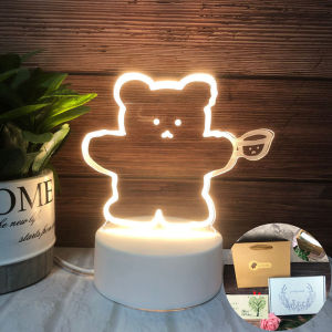 生日礼物小夜灯送同学老师闺蜜男女友儿童小伙伴创意玩具茶杯熊