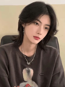 假发男狼尾韩版酷帅气时尚男发个性男生短发蓬松万用鲻鱼头全头套