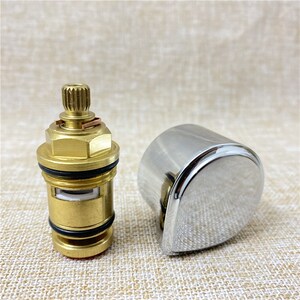 新品淋浴龙头花洒阀芯 90度18b0度两 切换换瓷芯档水龙头转陶控制