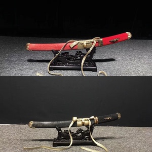 短刀短剑日本武士刃宝剑太刀一体短款肋差车载防身收藏礼品未开刃