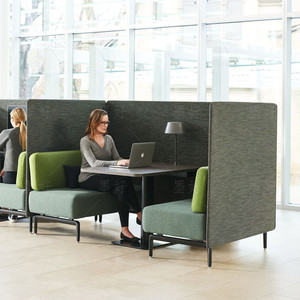 休息区高背沙发组合办公接待洽谈设计师现代简约隔断卡座超高沙发