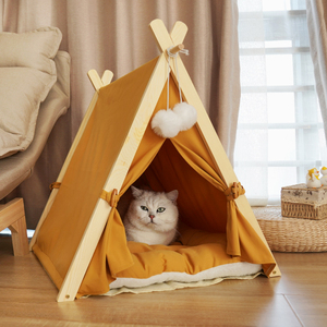 猫窝夏季猫帐篷四季通用猫屋别墅可拆洗狗窝帐篷封闭式猫咪用品