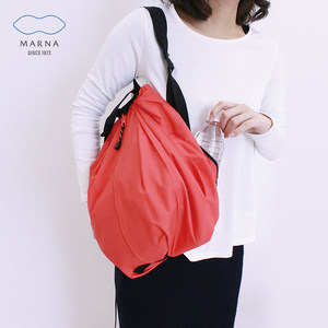 日本marna收物袋携折叠便可购纳包shuplatto男女双肩包纵向大.