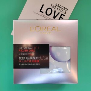 欧莱雅复颜玻尿酸水光充盈导入淡纹膨润面膜35g补水抗皱保湿滋润