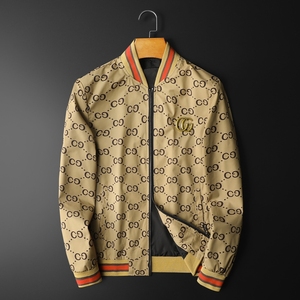 lv lywd春秋装新款棒球领夹克衫男式字母印花修身休闲大码外套