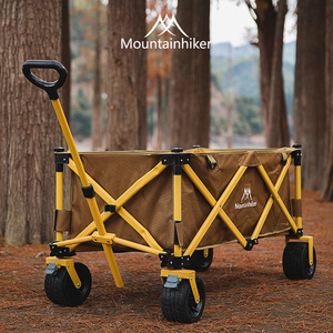 山之客户外露营便携式四轮可折叠手推车野餐营地拖车小拉车拉杆车