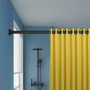 伸缩杆浴室窗帘浴帘杆免打孔安装方便长度可调节304不锈钢晾衣杆