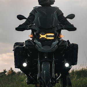 lonerider摩托车大灯保护罩宝马r1250gs改装配件水鸟r1200adv灯罩