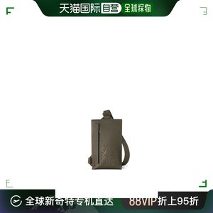 欧洲直邮LOEWE罗意威粒面牛皮革垂直 T 形小袋 深卡其绿