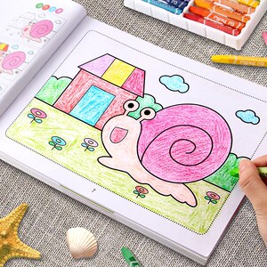 学画画本宝宝涂色书3岁2幼儿园4简笔填色书小孩涂鸦绘本卡通2人付款