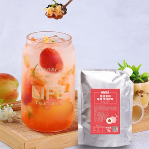 西蒙爸爸蜜桃茉莉果味浓浆1kg浓缩果汁原浆水蜜桃饮料原料整箱