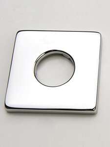 方形不锈钢装饰盖板 面角阀盖加厚遮丑盖 全铜水龙头冷热垫片挡片