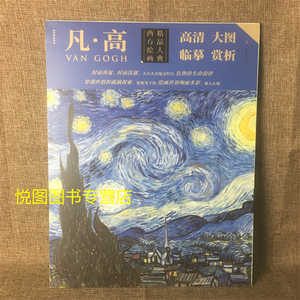 凡高画集 西方绘画精品大典 高清大图临摹赏析收录12幅作品 罗纳河上的星夜 十二朵向日葵 海景帆船 普罗旺斯的收获 星夜 四川美术