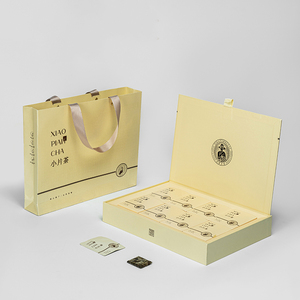 茶叶包装40泡便携空礼盒白茶通用饼干茶方片茶烟盒小盒包装定制