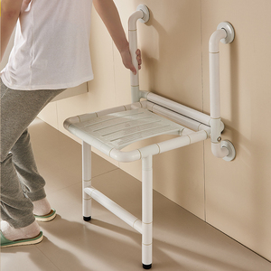 浴室折叠凳淋浴座椅墙壁挂式防滑卫生间厕所坐浴老人洗澡凳子换鞋