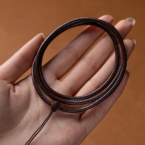 皮项链绳女手工