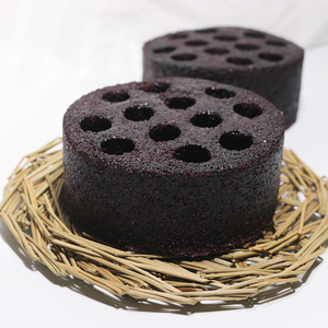 蜂窝煤蛋糕黑蜂窝煤炭蛋糕黑煤球面包黑米糕糯米糕蒸糕粗粮糕点心