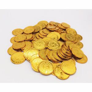 金币玩具$币1-100元塑料金币游戏钱币筹码抽奖奖励儿童玩具假