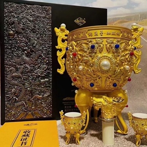 保真钓鱼台金瓯永固杯贵州酱香型白酒收藏送礼盒装摆柜53度1l