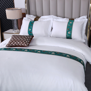 新款酒店床上用品四件套民宿宾馆床单被套被子枕芯一整套床单床笠