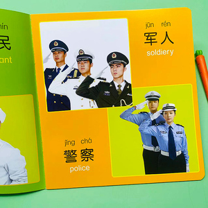 认识人物职业启蒙早教大卡片婴儿启蒙认知卡片学习卡宝宝书籍小孩看图