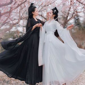 新品汉服女正品原创中国风广袖流仙裙春秋夏季齐胸齐腰襦裙闺蜜款