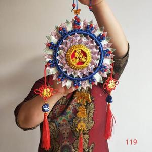 500人付款淘宝十二岁生日锁圆盘圈编织手工礼物配件宝宝满月钱锁材料