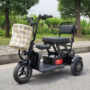 可折叠轻便低速老年老人代步车家用小型锂电单人电瓶车电动三轮车