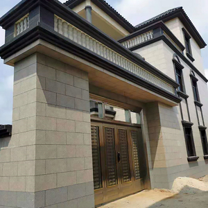 佛山瓷砖外墙砖文化石小青砖仿古砖文化砖中式灰色别墅外墙瓷砖新