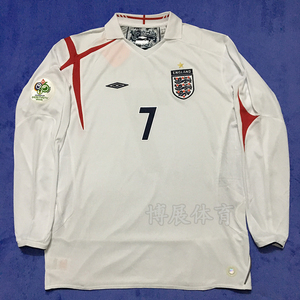 2006世界杯英格兰足球服套装贝克汉姆杰拉德欧文鲁尼06年复古球衣